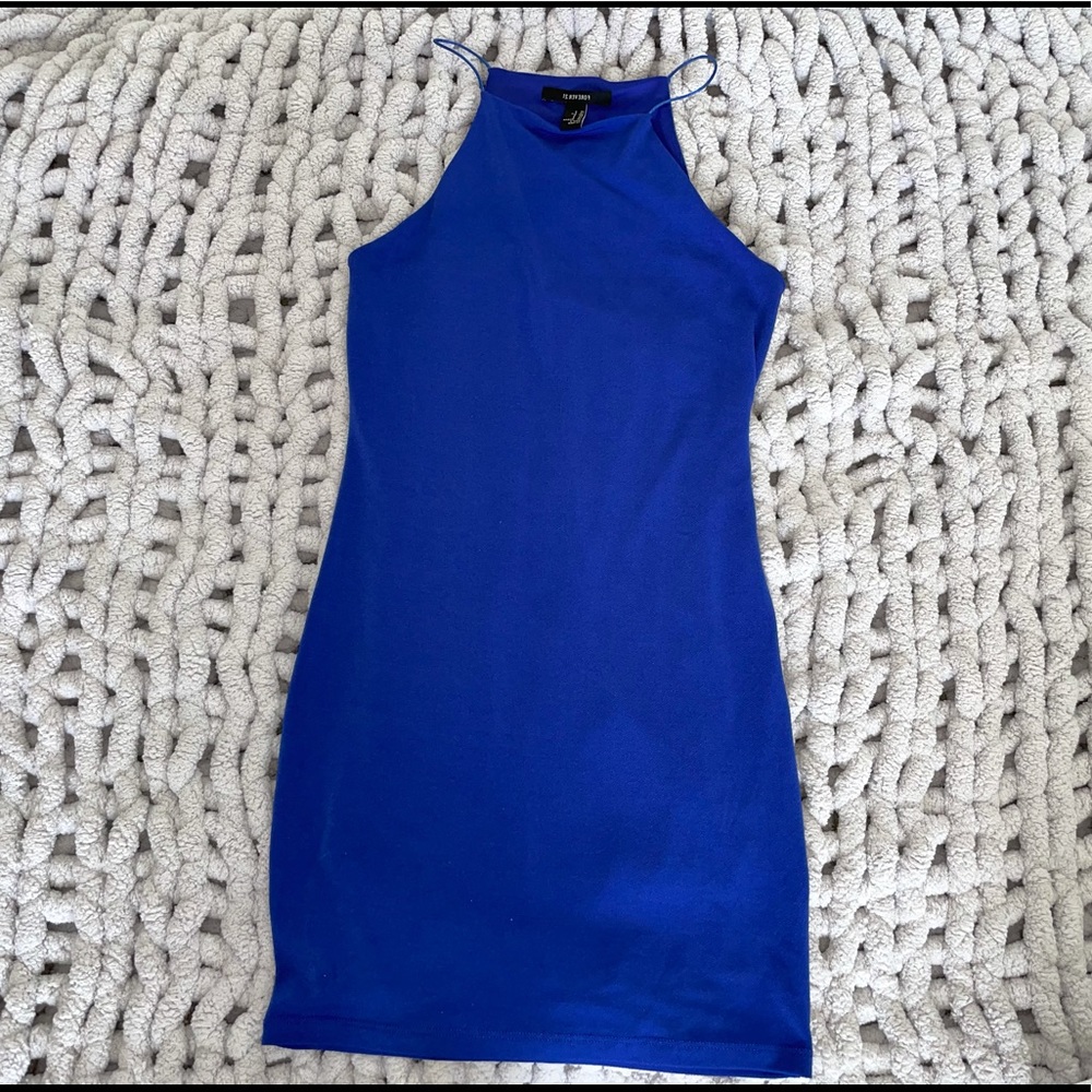 Forever 21 fitted royal blue dress